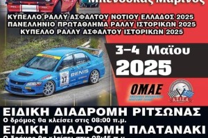 Ράλλυ Ευβοϊκού «Μαρίνος Μπενούκας» 2025 | Συμμετοχές
